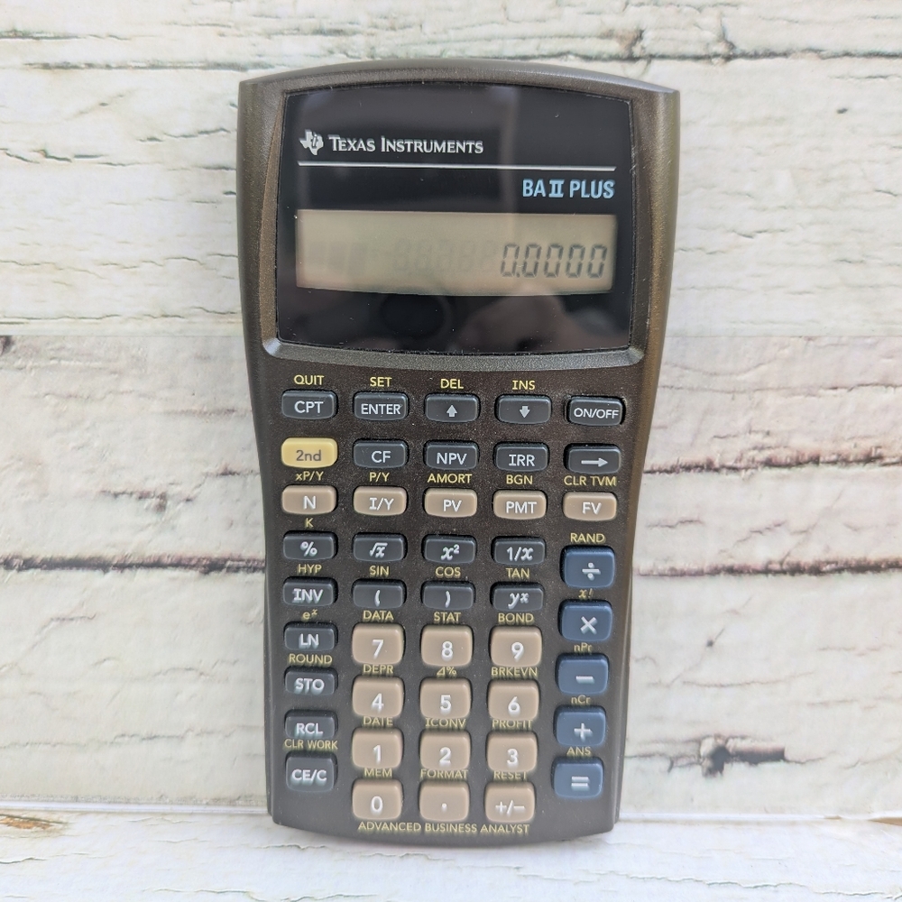Texas Instruments BA II Plus Financial Calculator With Cover - Picture 5 of 8
